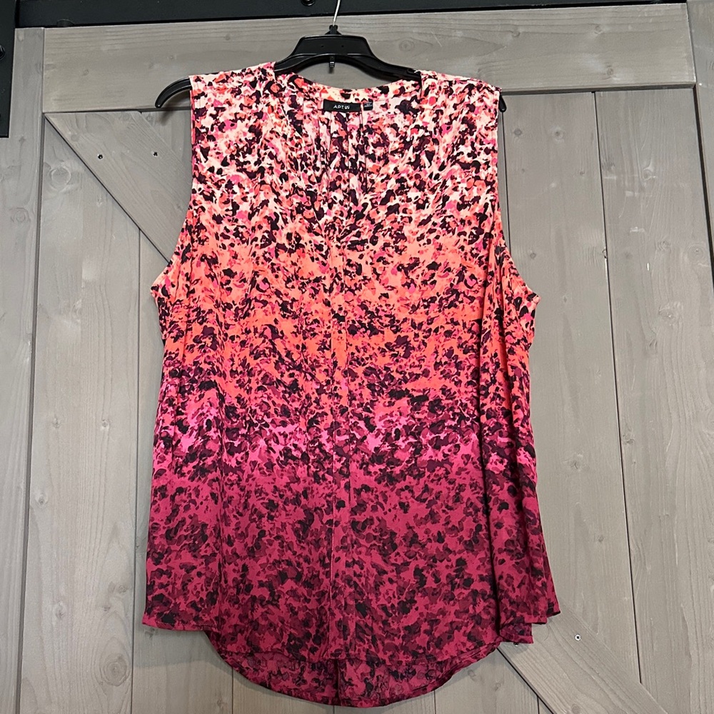 Apt. 9 Women's Pink and Black Ombre Blouse